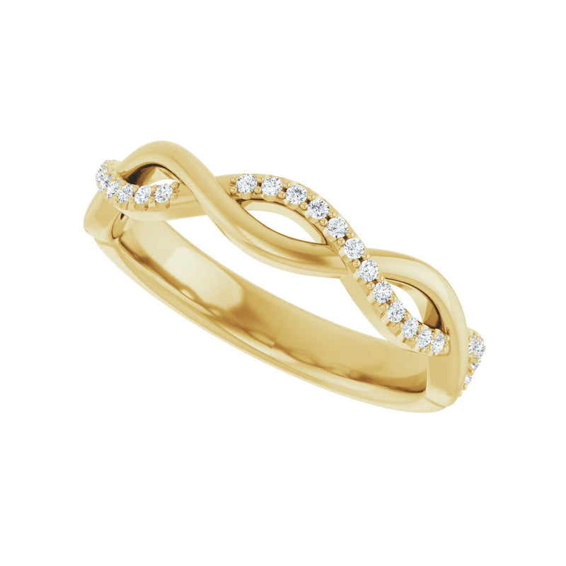 1/8 ct tw Diamond Lab Grown Anniversary Band in 14K White Gold... - view 5