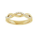 1/8 ct tw Diamond Lab Grown Anniversary Band in 14K White Gold... - view 3
