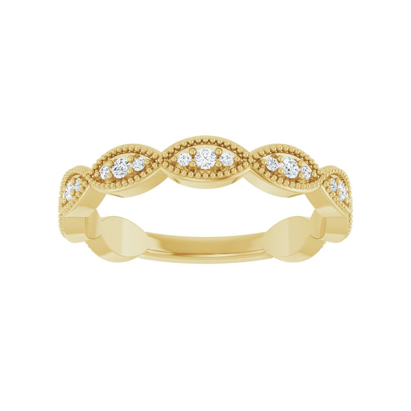 1/5 ct tw Diamond Lab Grown Anniversary Band in 14K White Gold... - view 3