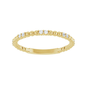 1/8 ct tw Diamond Lab Grown Anniversary Band in 14K White Gold... - view 3