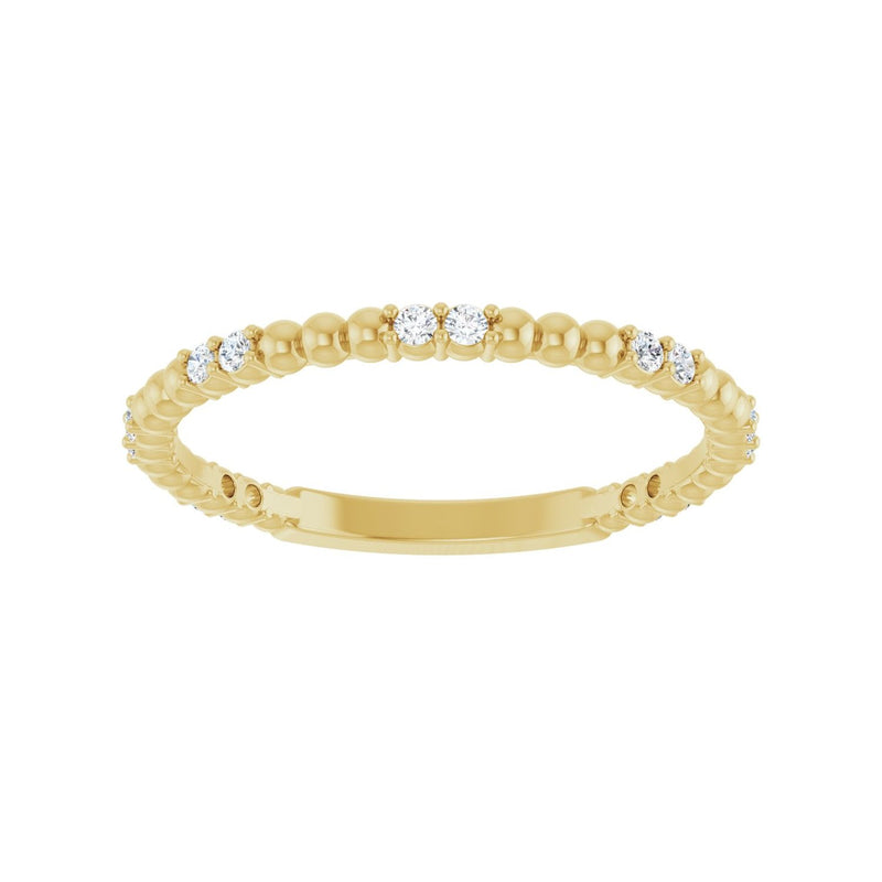 1/8 ct tw Diamond Lab Grown Anniversary Band in 14K White Gold... - view 3