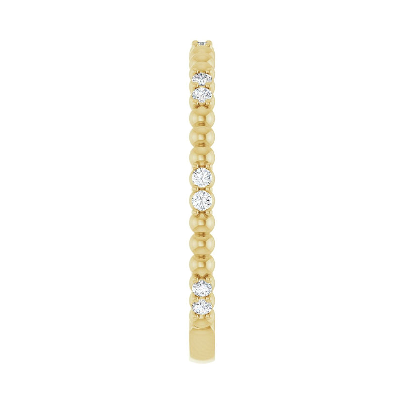 1/8 ct tw Diamond Lab Grown Anniversary Band in 14K White Gold... - view 4