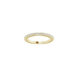 1 ct tw Eternity Shared-Prong Lab Grown Anniversary Band in 14K W... - view 3