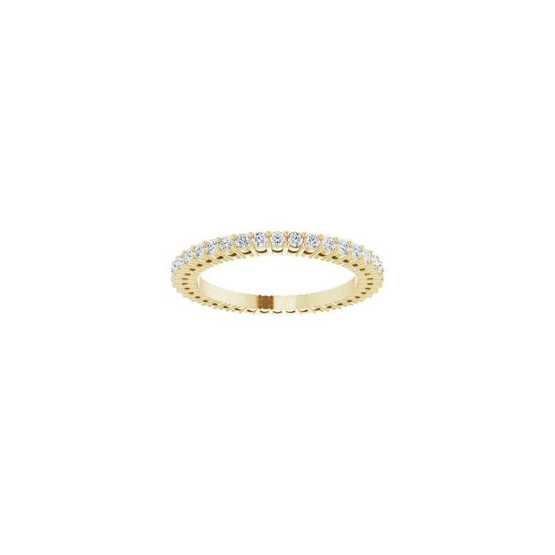 1 ct tw Eternity Shared-Prong Lab Grown Anniversary Band in 14K W... - view 3