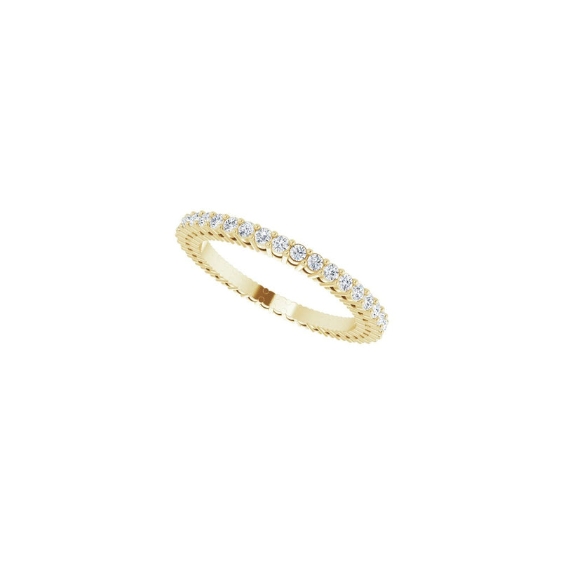 1 ct tw Eternity Shared-Prong Lab Grown Anniversary Band in 14K W... - view 5