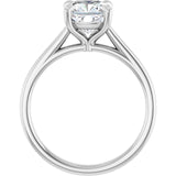The Nara — Round Solitaire Engagement Ring - view 2