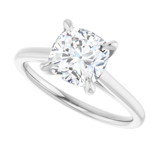 The Nara — Round Solitaire Engagement Ring - view 5