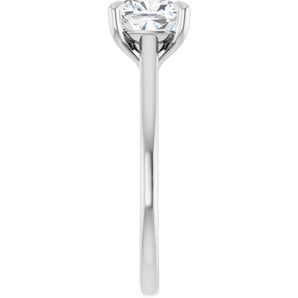 The Nara — Round Solitaire Engagement Ring - view 4