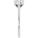 The Nara — Round Solitaire Engagement Ring - view 4