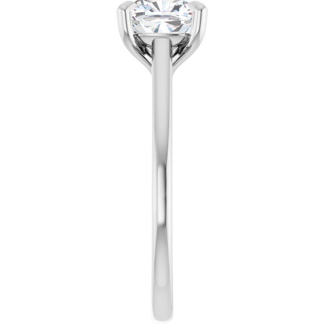 The Nara — Round Solitaire Engagement Ring - view 4