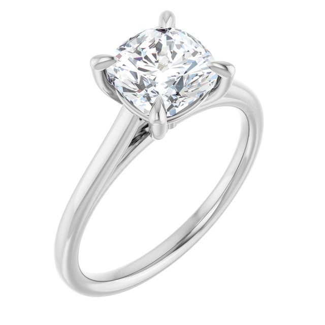 The Nara — Round Solitaire Engagement Ring - view 1