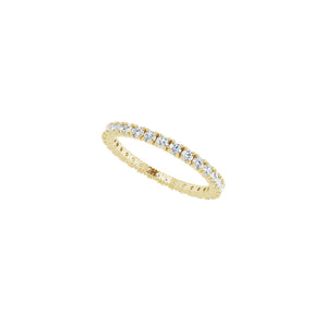 1 1/2 ct tw Eternity Lab Grown Anniversary Band in 14K White Gold... - view 5