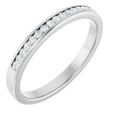 Channel-Set Diamond Wedding Band — 1.5 mm Round (123133)