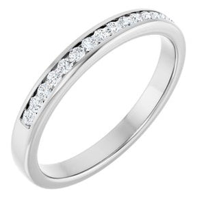 Channel-Set Diamond Wedding Band — 1.7 mm Round (123133)