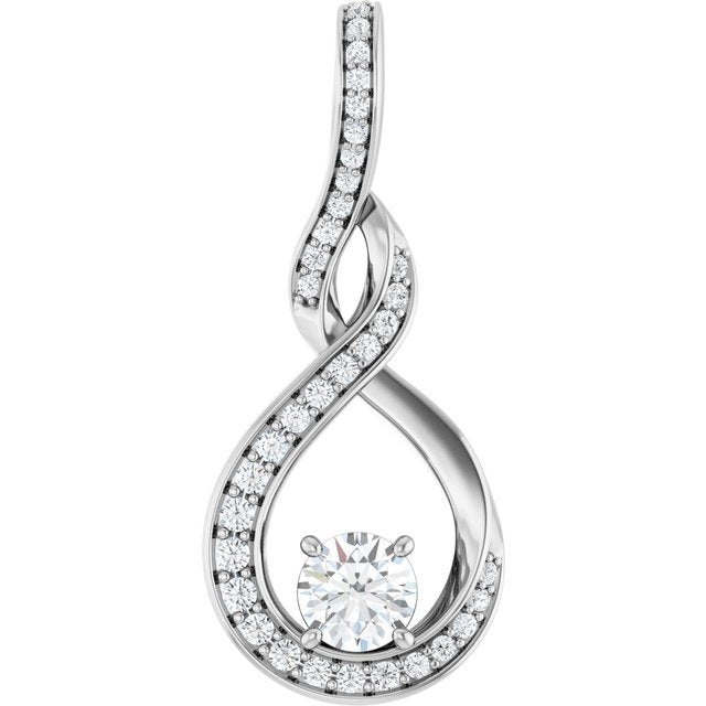 The Wandile — Round Diamond Pendant