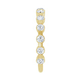 1/2 ct tw Channel-Set Lab Grown Anniversary Band in 14K White Gol... - view 4