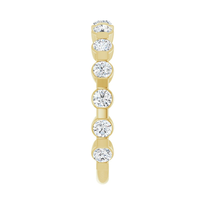 1/2 ct tw Channel-Set Lab Grown Anniversary Band in 14K White Gol... - view 4