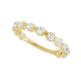 1/2 ct tw Channel-Set Lab Grown Anniversary Band in 14K White Gol... - view 5