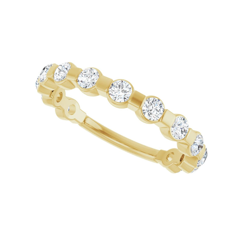 1/2 ct tw Channel-Set Lab Grown Anniversary Band in 14K White Gol... - view 5