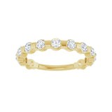 1/2 ct tw Channel-Set Lab Grown Anniversary Band in 14K White Gol... - view 3
