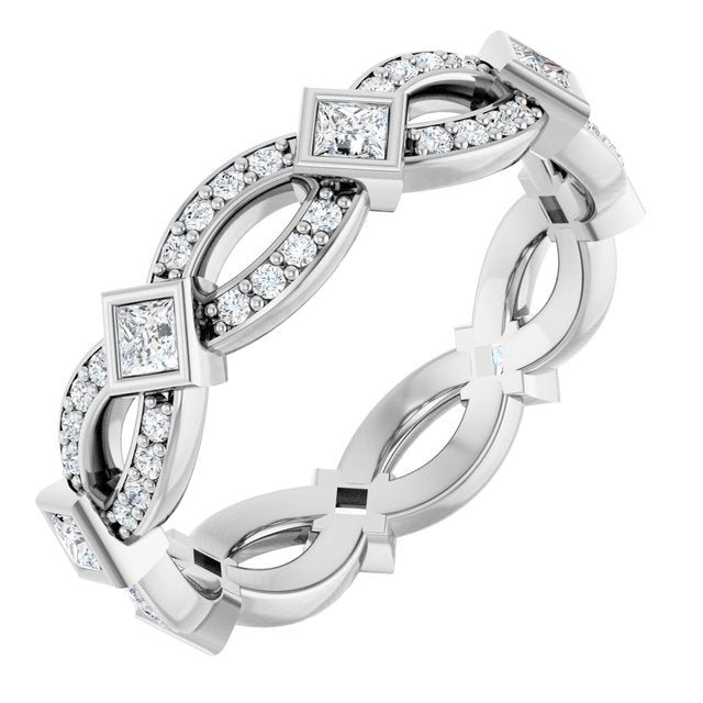 The Esme — Infinity-Inspired Eternity 2mm Wedding Band - view 1