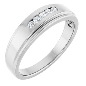 Five-Stone Band — 2 mm Round (122788)