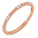 The Xela — Diamond Anniversary Band - Rose