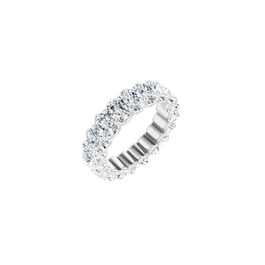 3 3/4 ct tw Eternity Lab Grown Anniversary Band in 14K White Gold...