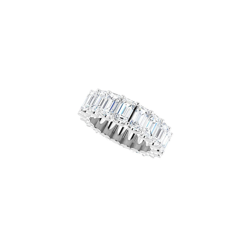 10 1/5 ct tw Eternity Lab Grown Anniversary Band in 14K White Gol... - view 5