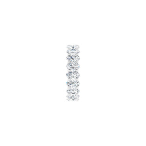 3 3/4 ct tw Eternity Lab Grown Anniversary Band in 14K White Gold... - view 4