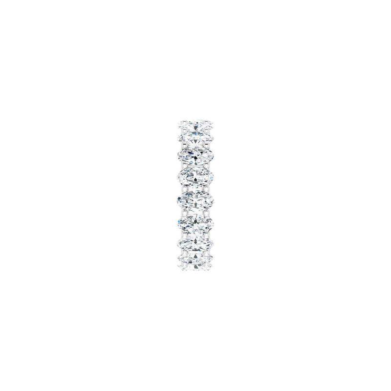 3 3/4 ct tw Eternity Lab Grown Anniversary Band in 14K White Gold... - view 4