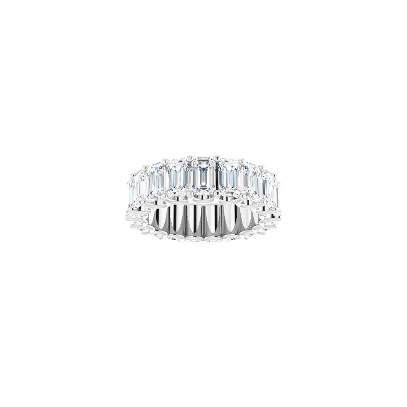 10 1/5 ct tw Eternity Lab Grown Anniversary Band in 14K White Gol... - view 3