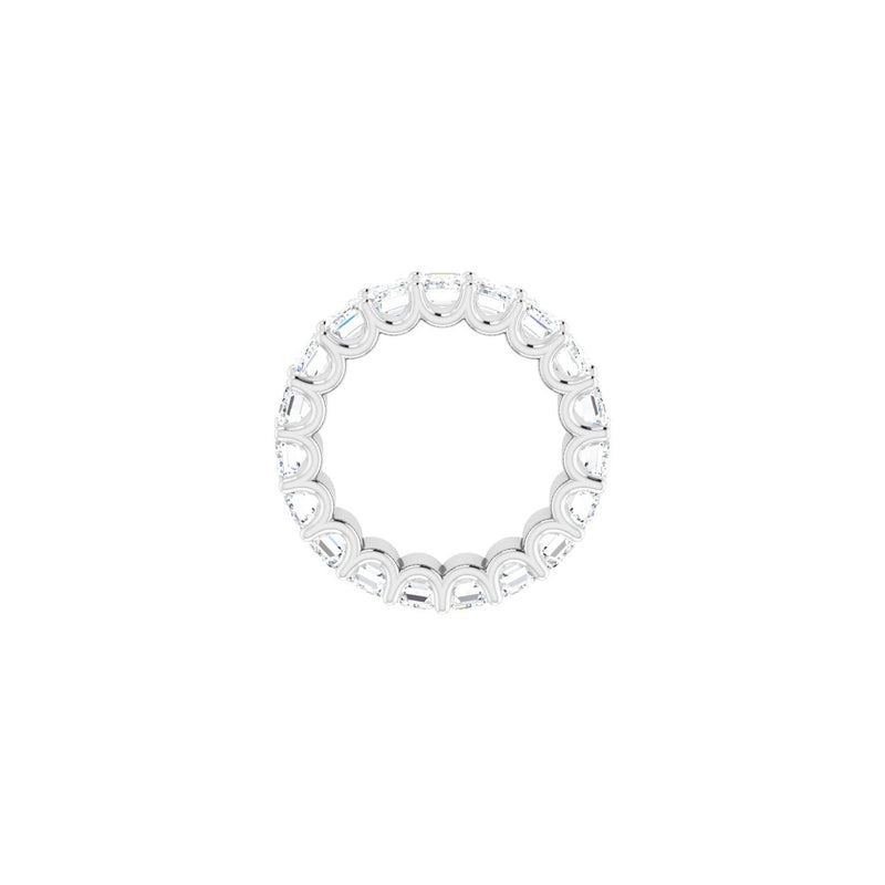 10 1/5 ct tw Eternity Lab Grown Anniversary Band in 14K White Gol... - view 2