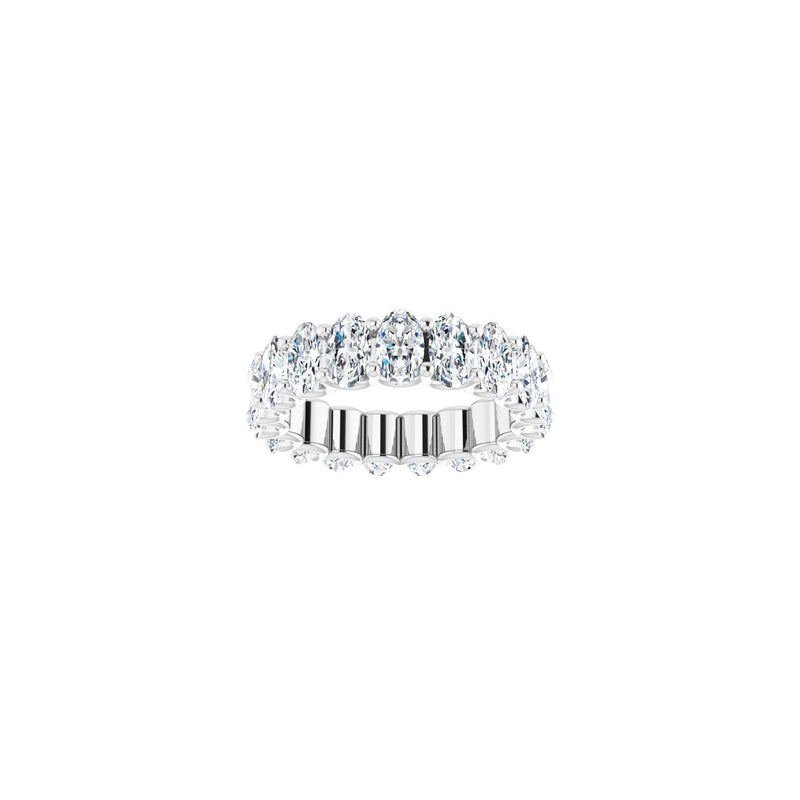 3 3/4 ct tw Eternity Lab Grown Anniversary Band in 14K White Gold... - view 3