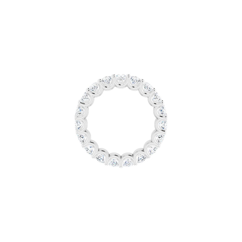 3 3/4 ct tw Eternity Lab Grown Anniversary Band in 14K White Gold... - view 2