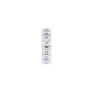 10 1/5 ct tw Eternity Lab Grown Anniversary Band in 14K White Gol... - view 4