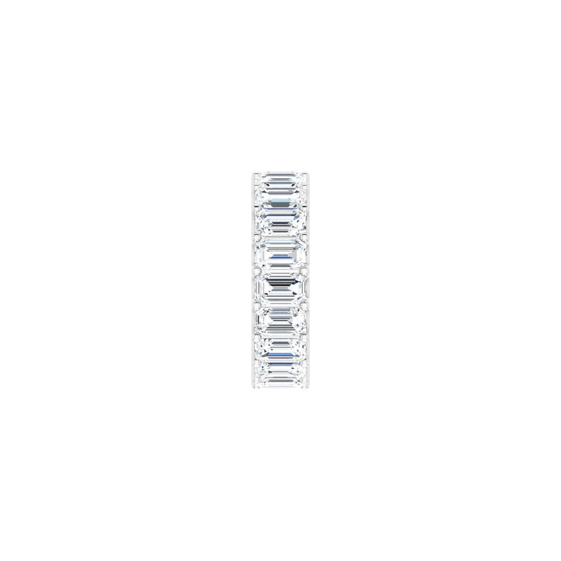 10 1/5 ct tw Eternity Lab Grown Anniversary Band in 14K White Gol... - view 4