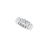 3 3/4 ct tw Eternity Lab Grown Anniversary Band in 14K White Gold... - view 5