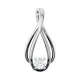 1/4 ct Round Lab Grown Diamond Solitaire Pendant in 14K White Gol...