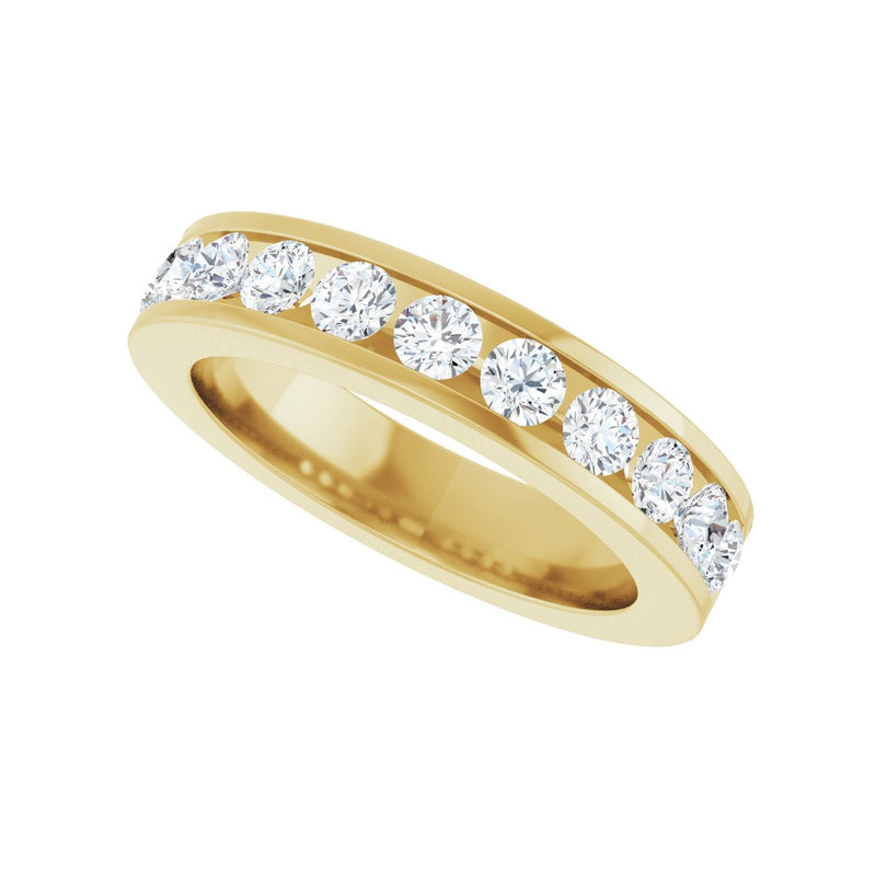 1 ct tw Channel-Set Lab Grown Anniversary Band in 14K White Gold... - view 5