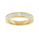 1/2 ct tw Channel-Set Lab Grown Anniversary Band in 14K White Gol... - view 4