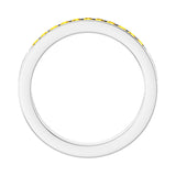 1/4 ct tw Channel-Set Lab Grown Anniversary Band in 14K White Gol... - view 2