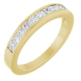The Camille — Channel-Set Anniversary Band - Yellow