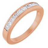 The Camille — Channel-Set Anniversary Band - Rose