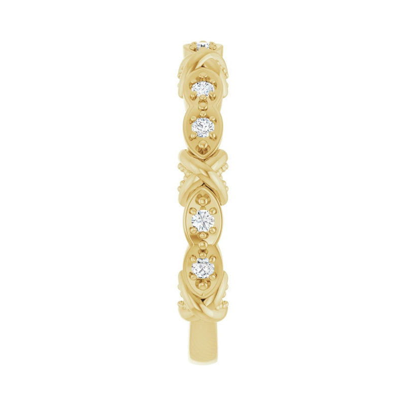 1/8 ct tw Diamond Lab Grown Anniversary Band in 14K White Gold... - view 4