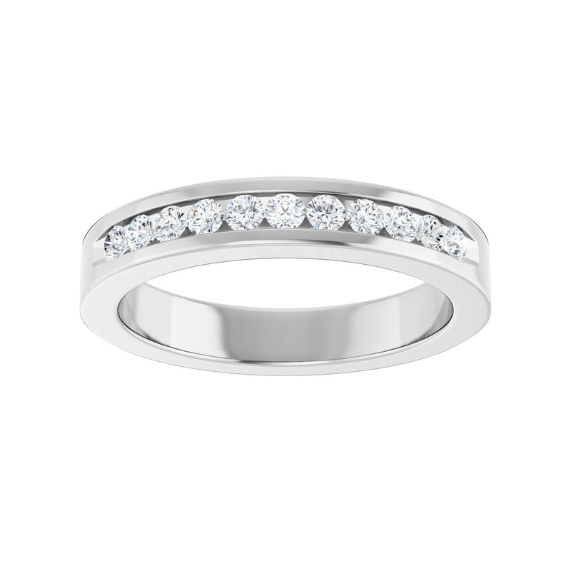 1/3 ct tw Diamond Lab Grown Anniversary Band in 14K White Gold... - view 3