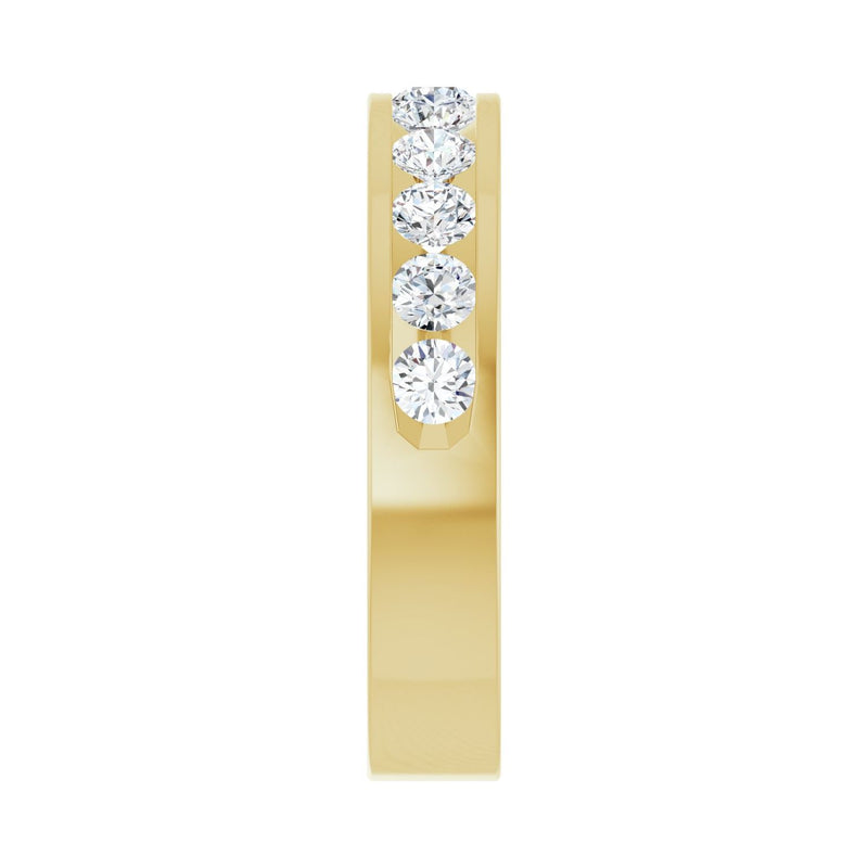 1 ct tw Channel-Set Lab Grown Anniversary Band in 14K White Gold... - view 3