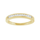 1/4 ct tw Channel-Set Lab Grown Anniversary Band in 14K White Gol... - view 3