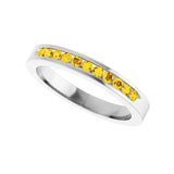1/4 ct tw Channel-Set Lab Grown Anniversary Band in 14K White Gol... - view 5