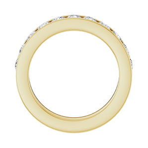 1 ct tw Channel-Set Lab Grown Anniversary Band in 14K White Gold... - view 5